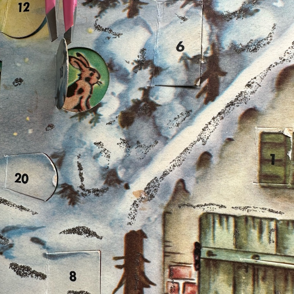 Vintage paper Christmas advent calendar - Picture 7 of 11